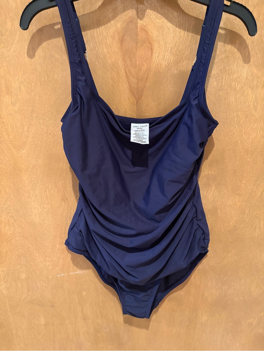 Anne Cole Navy Blue One-Piece Women’s Bathing Suit Size Medium